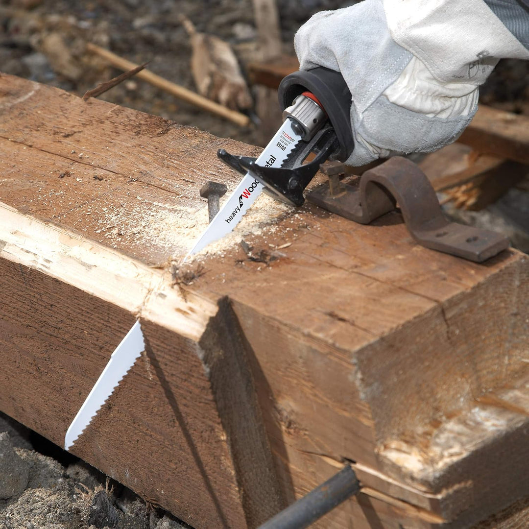 Bosch Professional 6tlg. Säbelsägeblatt-Set zum Sägen in Holz und Metall + Aufbewahrungsbox
