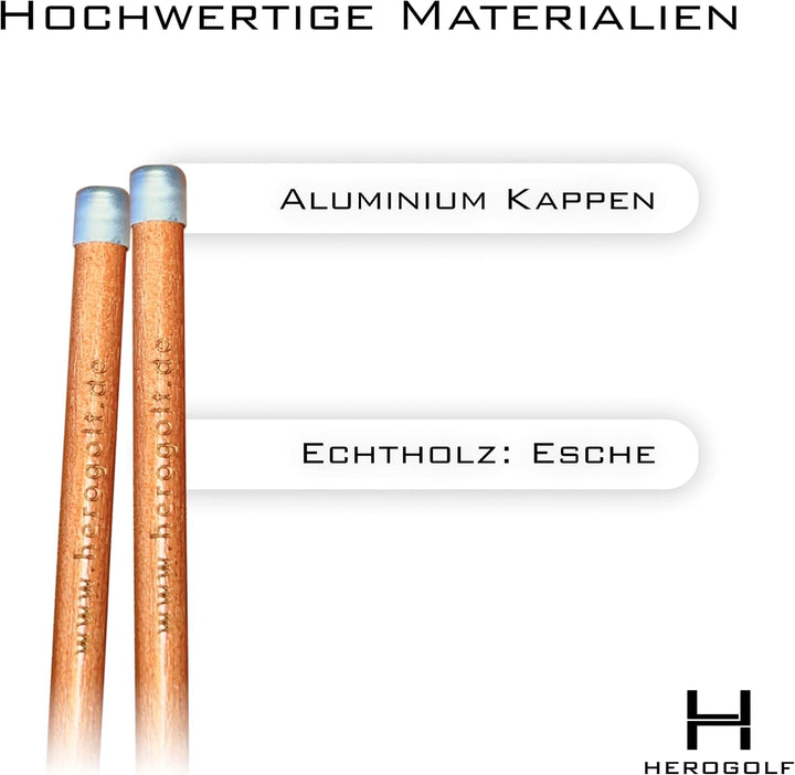 Hero Alignment Stick aus Holz - Der Moderne Ausrichtungstab das Training im Golf standard pink / wei