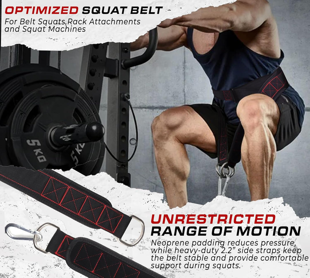 TAVIEW Gürtel für Kniebeugen, Rackbefestigung & Kniebeugenmaschine, Gewichtheben & Powerlifting – Rü