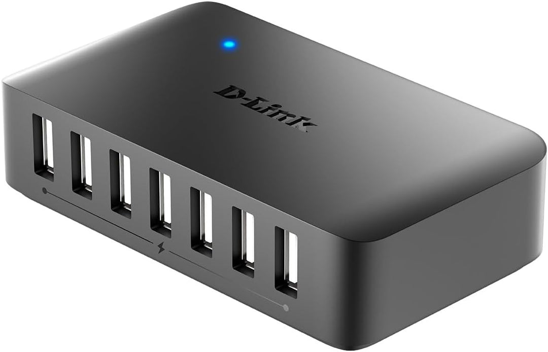 D-Link DUB-H7 7-Port USB 2.0 Hub (unterstützt Windows, Mac OS X, Linux) 7-in-1 (7x USB 2.0 Hub) USB