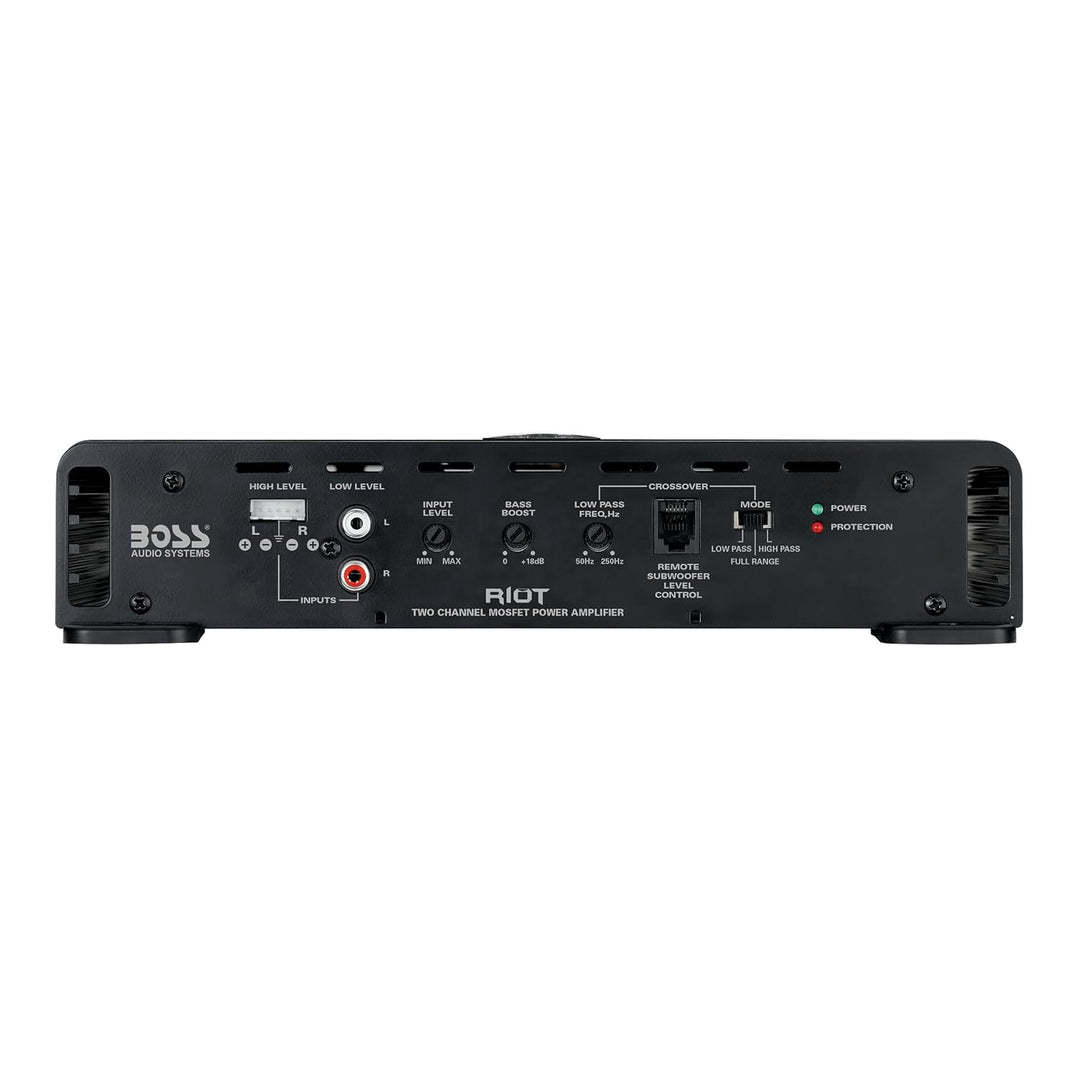 BOSS Audio Systems R4002 Subwoofer schwarz 800 W, 2 Kanäle, 800 W, 2 Kanäle