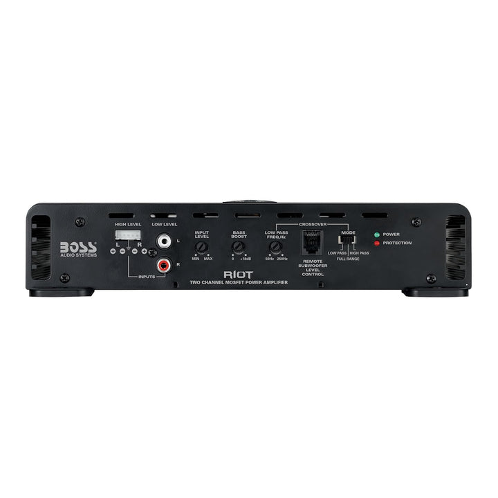 BOSS Audio Systems R4002 Subwoofer schwarz 800 W, 2 Kanäle, 800 W, 2 Kanäle