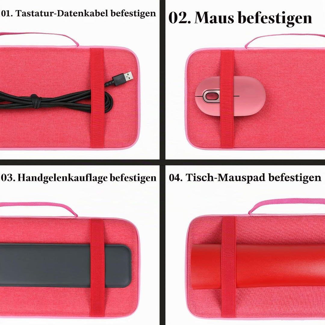 co2CREA case Harte reiseschutzhülle Etui Tasche für Logitech POP Keys/POP ICON Keys Mechanische kabe