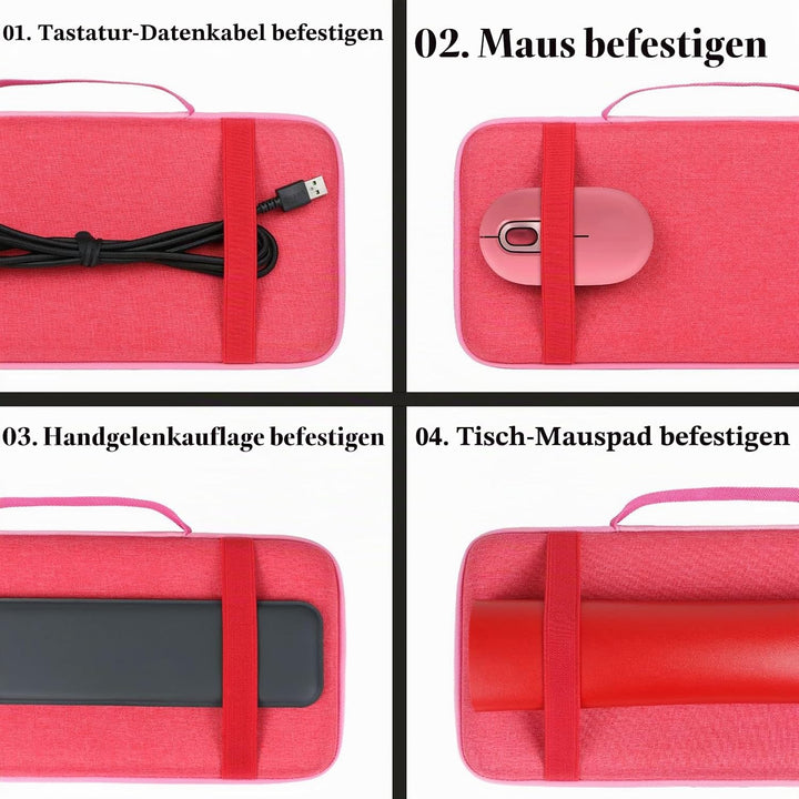 co2CREA case Harte reiseschutzhülle Etui Tasche für Logitech POP Keys/POP ICON Keys Mechanische kabe