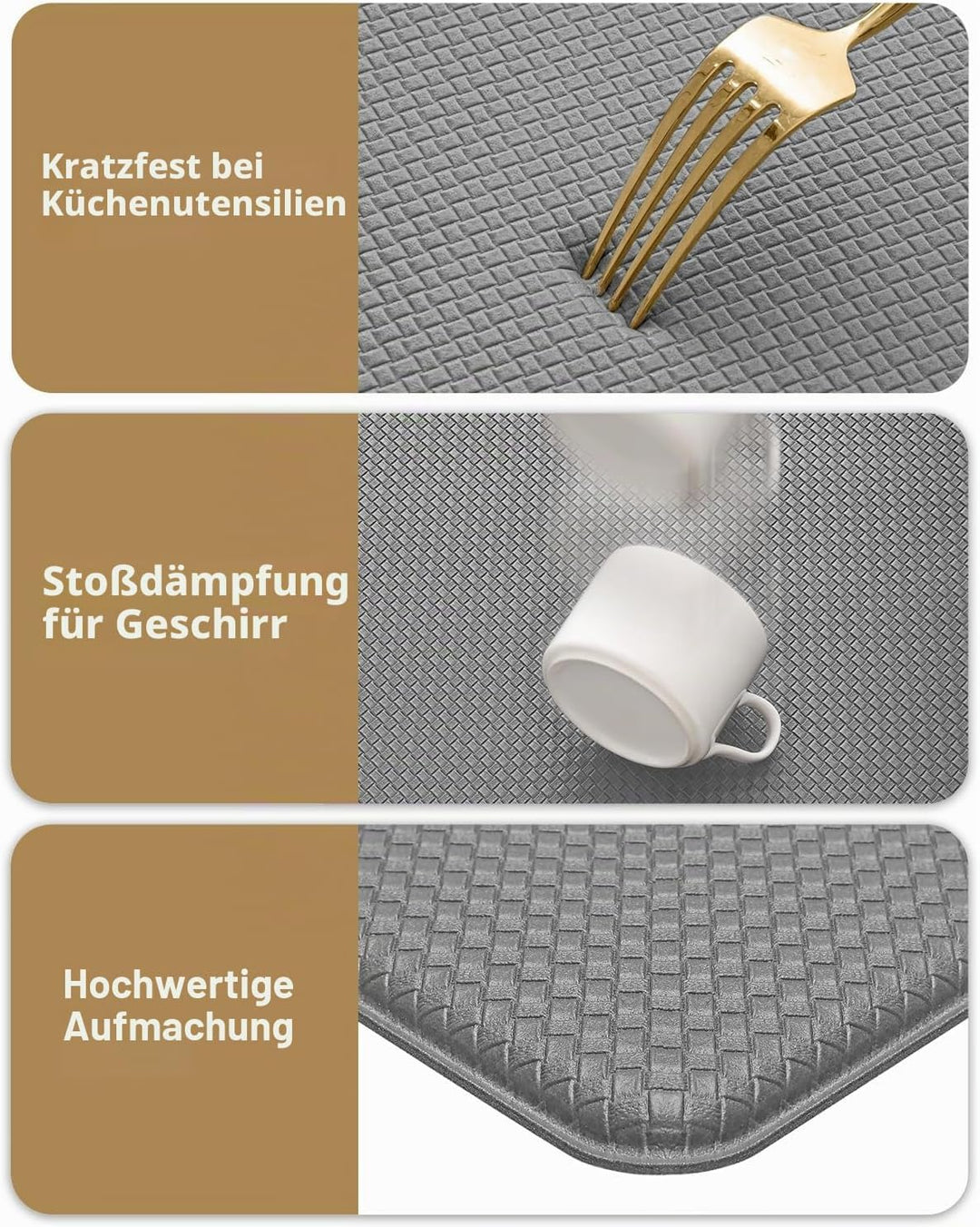 COLOR&amp;GEOMETRY Küchenläufer 44x150CM, küchenteppich rutschfest, PVC-Material, wasserfest und ölbestä