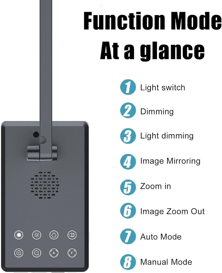 USB Overhead Projektor, 4K 16 MP Dokumenten Overhead Kamera, Orcam Webcam Zum Lesen von Dokumenten,