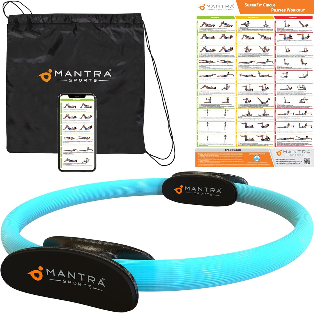 MANTRA SPORTS Pilates Ring Circle Beckenboden Trainer Damen, Magic Fitness Ring Oberschenkeltrainer