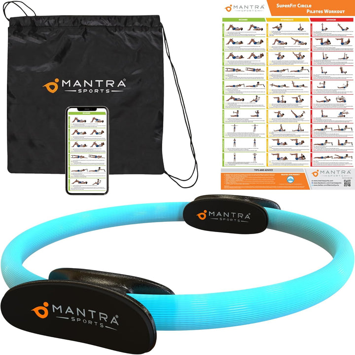 MANTRA SPORTS Pilates Ring Circle Beckenboden Trainer Damen, Magic Fitness Ring Oberschenkeltrainer
