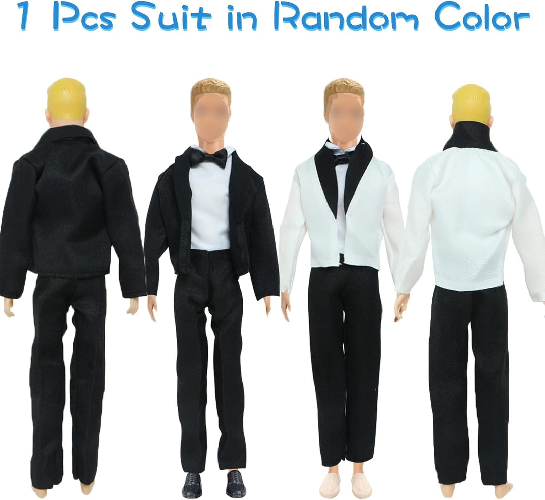 19 Stück Kleidung und Zubehör Kompatibel mit Ken Puppen 1 Anzug 5 Freizeitbekleidung Kleidung 5 Hose