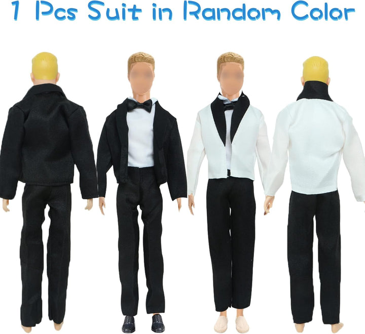 19 Stück Kleidung und Zubehör Kompatibel mit Ken Puppen 1 Anzug 5 Freizeitbekleidung Kleidung 5 Hose