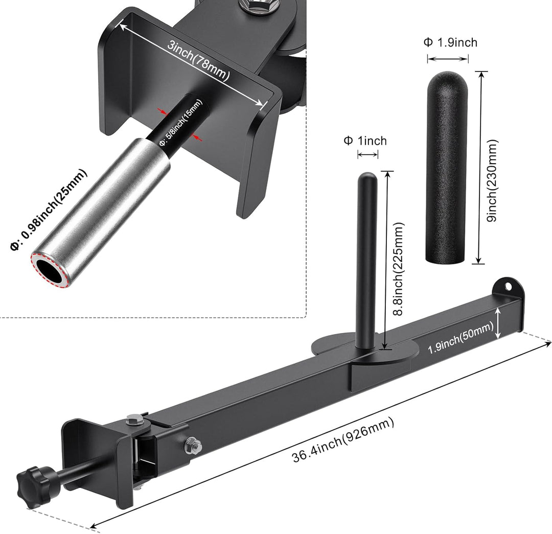SELEWARE Gürtel Kniebeugenhebelarm Befestigung für 5,1 x 5,1 cm und 7,6 x 7,6 cm Power Cage, Squat R