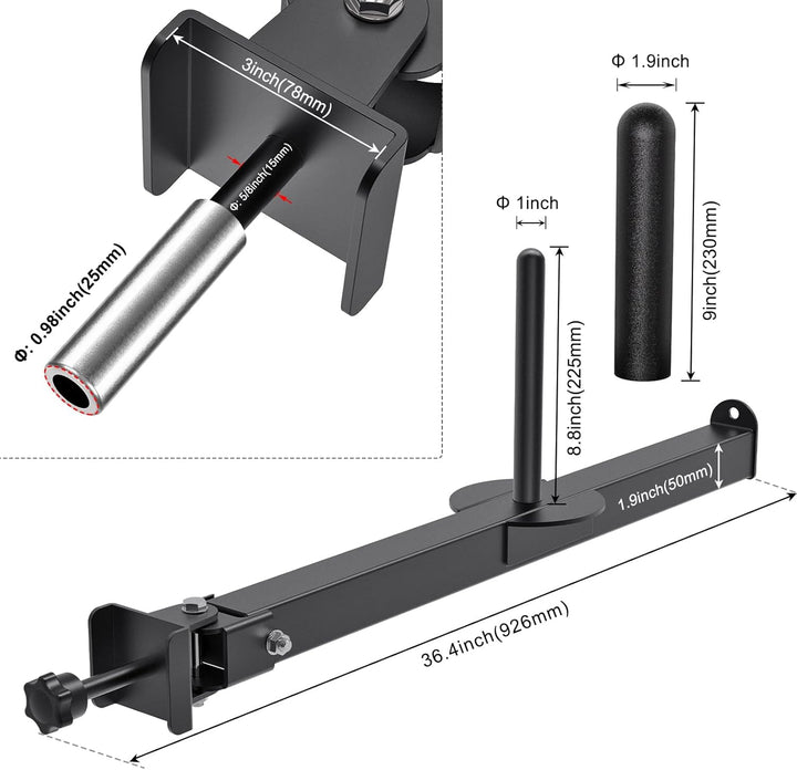 SELEWARE Gürtel Kniebeugenhebelarm Befestigung für 5,1 x 5,1 cm und 7,6 x 7,6 cm Power Cage, Squat R