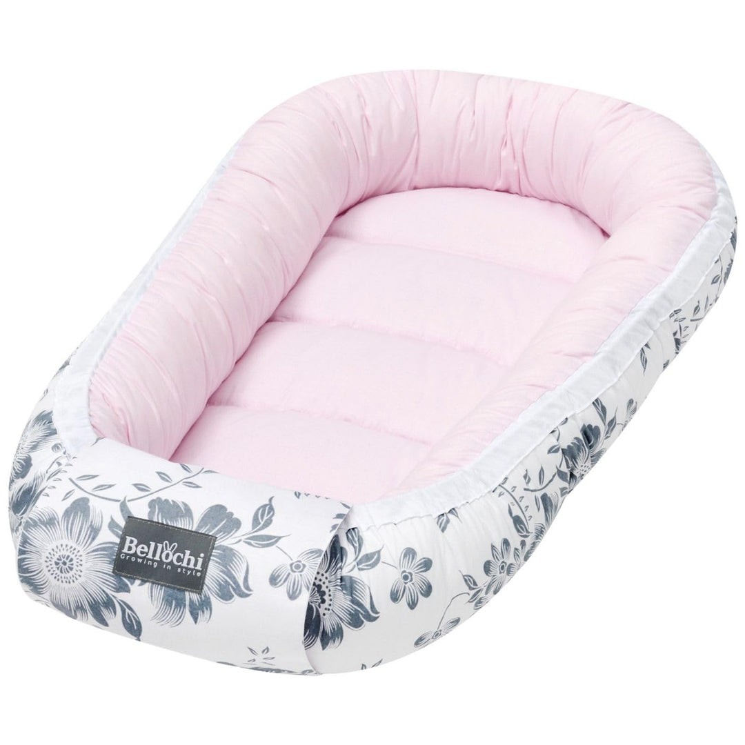 Bellochi Growing in style Premium Babynestchen Neugeborene - Nestchen Baby 90x60x12cm - 100% Baumwol