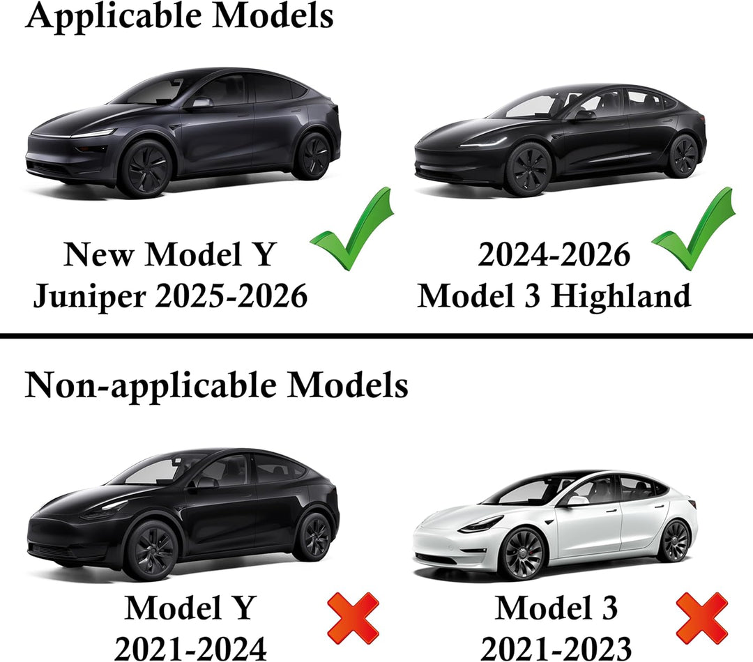 Handschuhfach USB Hub für Tesla 2024-26 Model 3 Highland & 2025-26 Model Y Juniper,4-in-1 Handschuhb