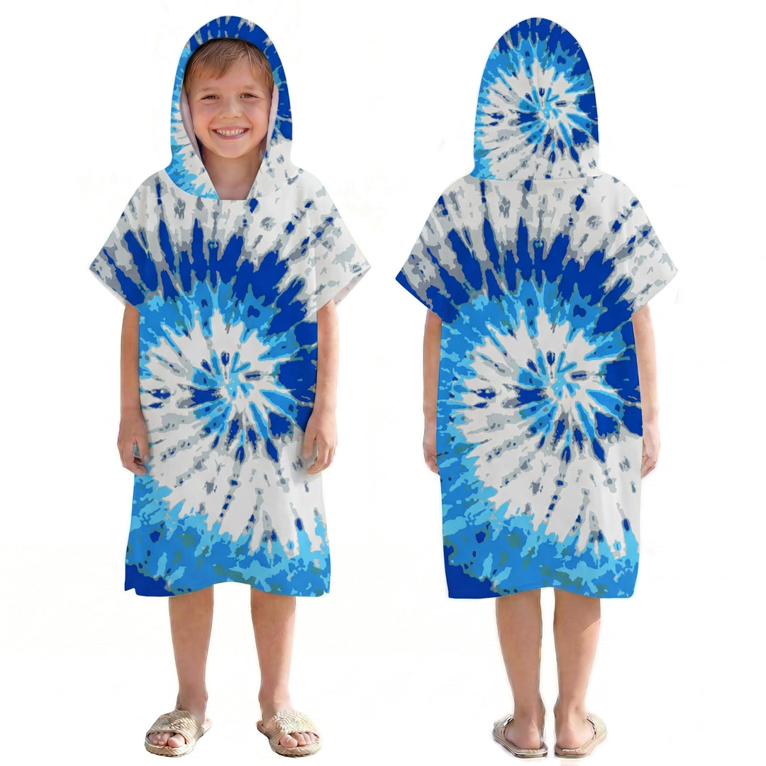 Schnelltrocknender Surfponcho, Wickeltuch, Bademantel, Sporthandtücher für Schwimmer, Hoodie für Kin