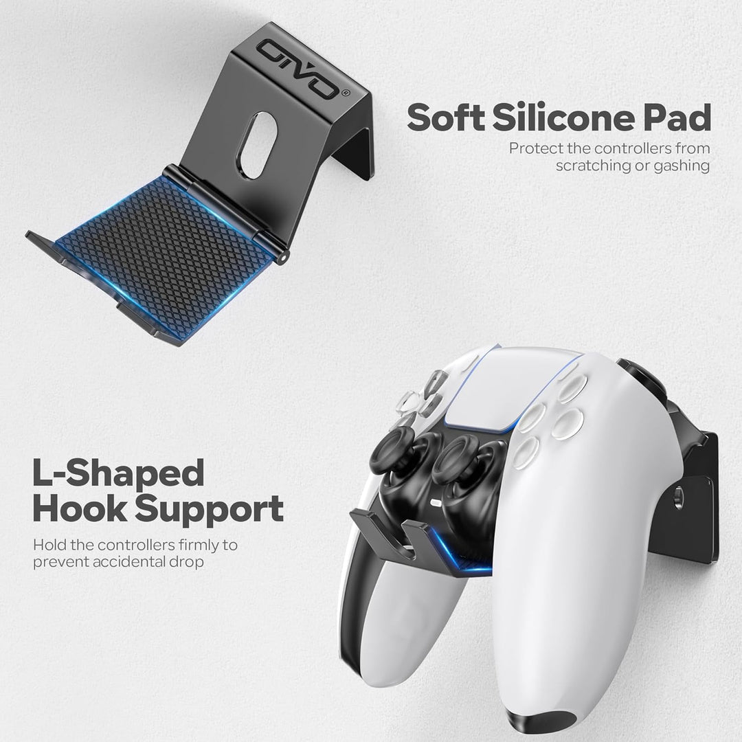OIVO Controller Wandhalterung, Headset Halterung, Universal Controller Halter für PS3/PS4/PS5/Xbox/P