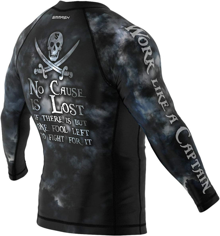 SMMASH Funktionsshirt Herren Rashguard Langarm Sportshirt MMA Thaibox Muay Thai Kickboxen Atmungsakt