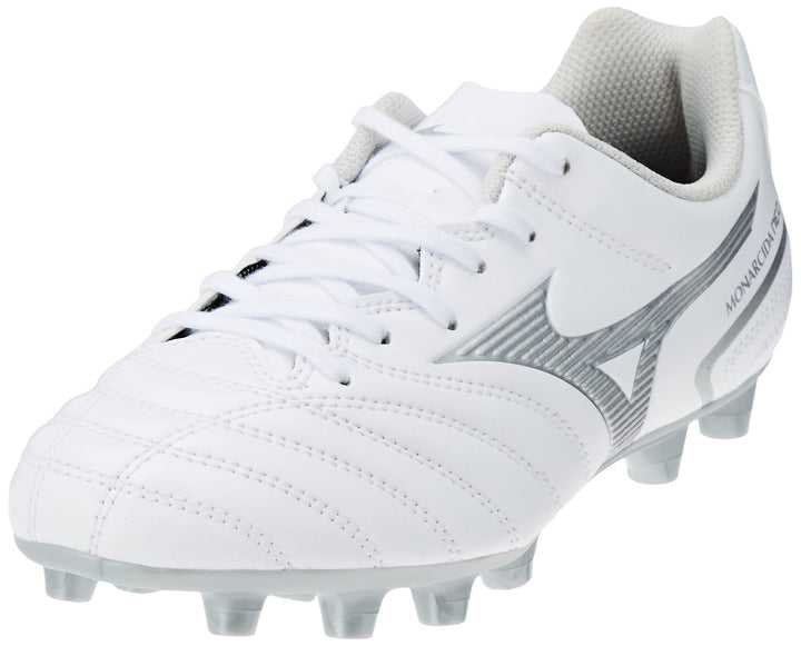 Mizuno Monarcida NEO II Select Jr Fussballschuh, White/Hologram, 34.5 EU