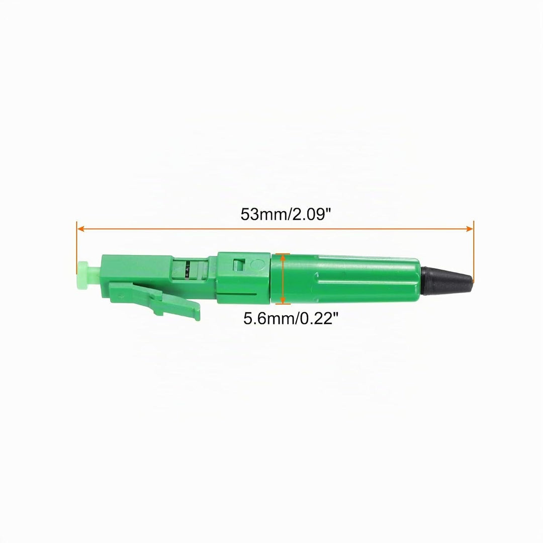 QUARKZMAN Glasfaser-Schnellverbinder-Adapter, LC/APC Glasfaser-Montage-Anschluss Singlemode Schnelle
