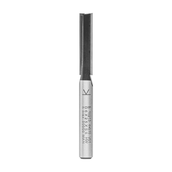 ENT 10213 Nutfräser HW, Schaft (S) 6 mm, Durchmesser (D) 6 mm, NL 25 mm, SL 32 mm, GL 61 mm D=6 / NL