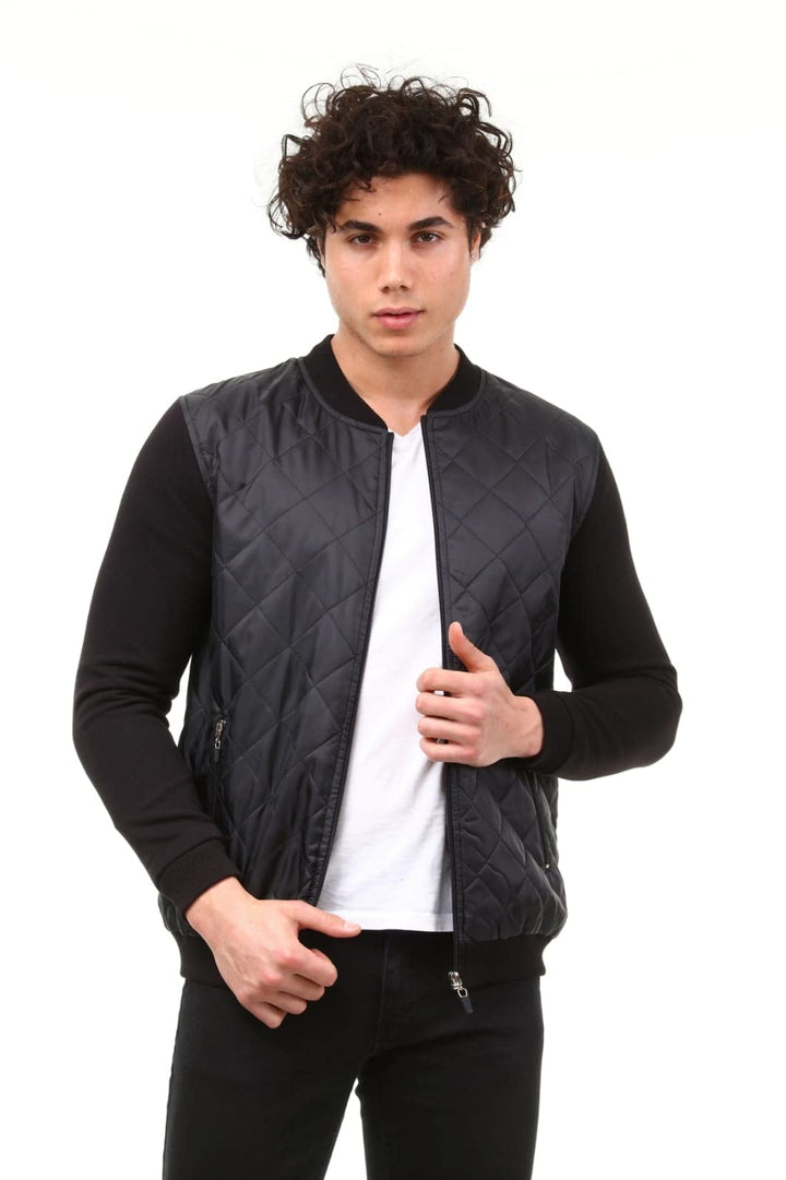 Come Voglio Men's DE-CV-TR-000007 Coat, Black, XL