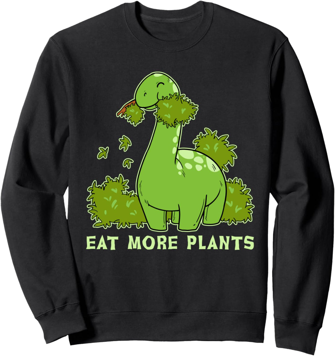 Vegan Dinosaurier Brontosaurus Isst Pflanzen Dino Vegetarier Sweatshirt