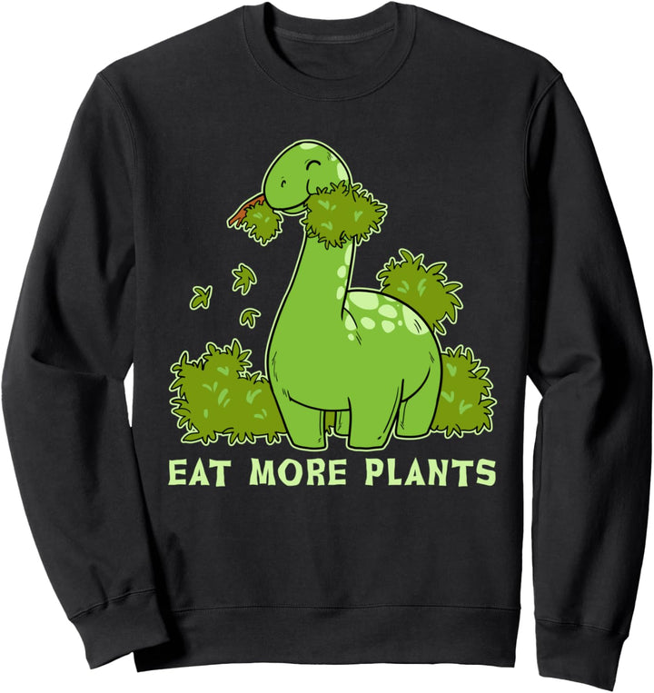Vegan Dinosaurier Brontosaurus Isst Pflanzen Dino Vegetarier Sweatshirt