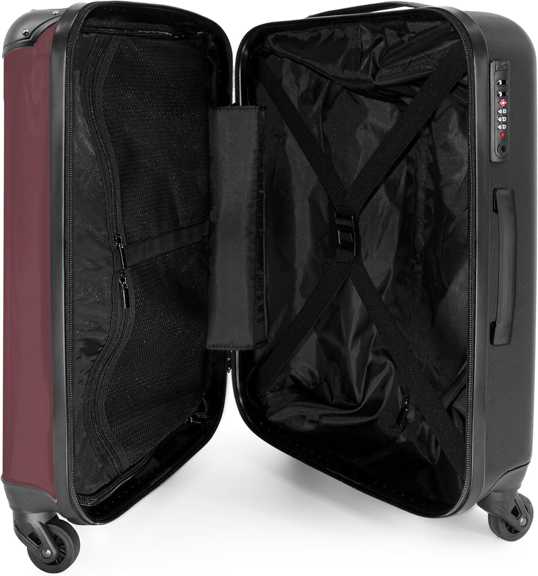 Koffer Mittelgross 67x43x25 cm Hartschalenkoffer L Trolley Rollkoffer 4 Rollen Leicht Hartschale Mit