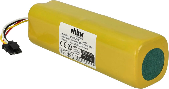 vhbw Akku kompatibel mit Xiaomi Roborock S6 Pure, S6 Pure S6P02-00 RKS6PRV0 Rubys-LB Saugroboter (52