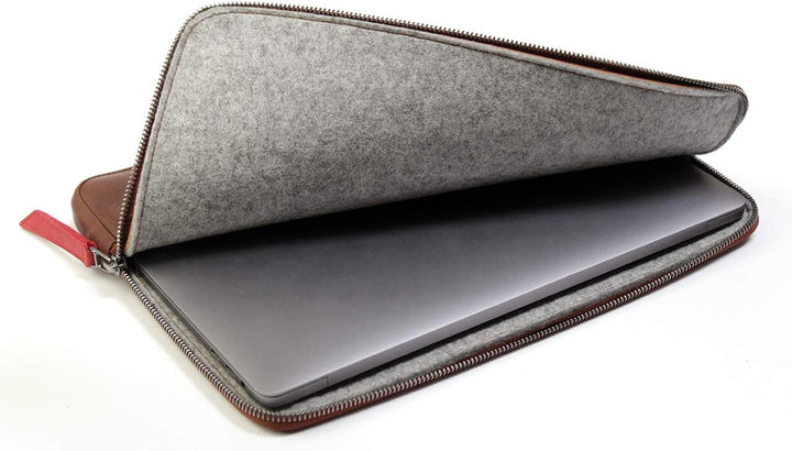 Pack & Smooch Für MacBook Pro 13 / MacBook Air 13 (M1 / M2) Hülle Pflanzlich Gegerbtes Leder Handmad