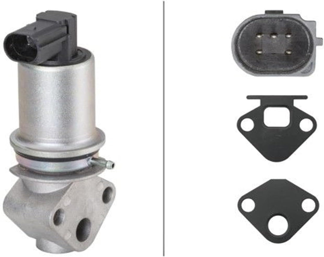HELLA 6NU 010 171-501 AGR-Ventil - elektrisch - 5-polig - mit Dichtungen
