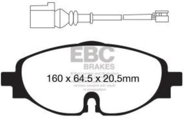 EBC Brakes Bremsbeläge Bremsklötze VORNE DP22150