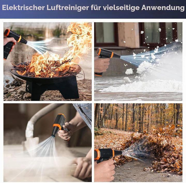 Elektrische Staubgebläse Luftdruckspray, 3-Gang 150000 U/min Druckluft Compressed Air Duster mit 900
