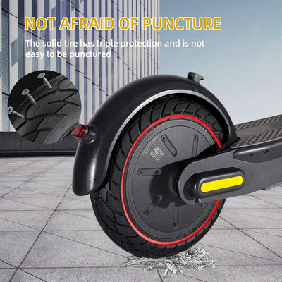 10x2.50 solid scooter reifen 10 zoll vollgummireifen 60/70-6,5 für Ninebot Max g30d 2 solid reifen e