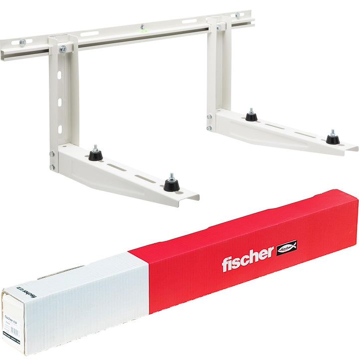 Fischer Halterungen für Klimaanlage Ausseneinheit KLIMA HEAVY, Armlänge 560 mm, Ablagen aus verzinkt