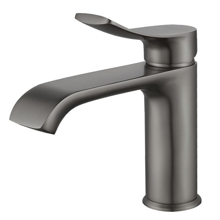 BELZ Wasserhahn Bad, Einhebel Waschtischarmatur mit Ablaufgarnitur, Waschbecken Armaturen, Armatur B