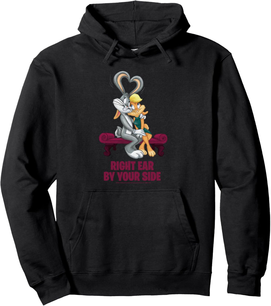 Valentinstag Looney Tunes Bugs and Lola Valentine's Day Cuddle Pullover Hoodie