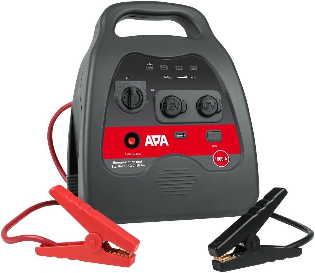 APA 16644 Starthilfe Power Pack Bully SMART, Polzangen isoliert, 12V/1000 A Starthilfe 1000 A, Start