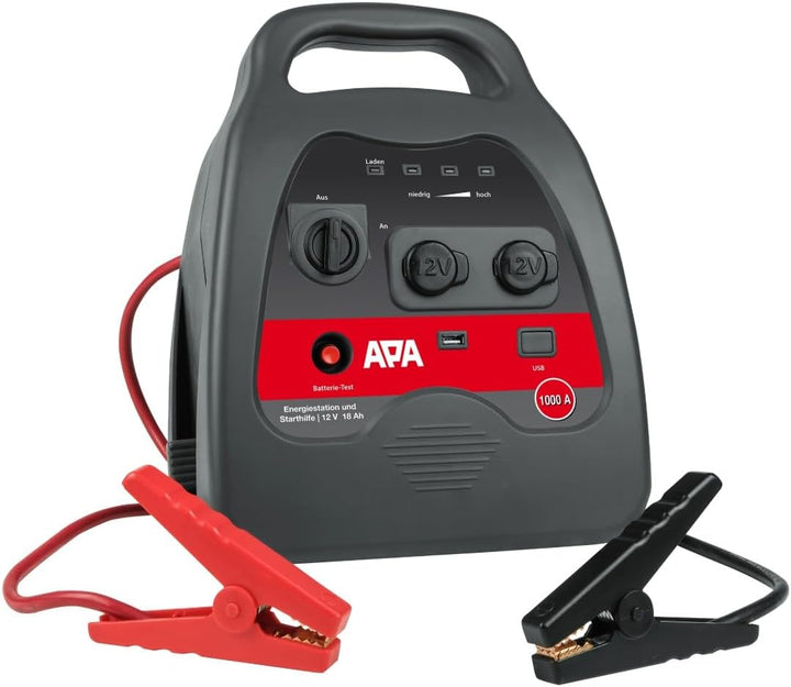 APA 16644 Starthilfe Power Pack Bully SMART, Polzangen isoliert, 12V/1000 A Starthilfe 1000 A, Start