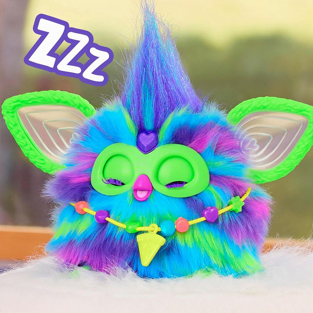 Hasbro Furby Galaxy Elektronisches Plüschtier für Kinder und Mädchen ab 6 Jahren, Plüsch mit Lichter