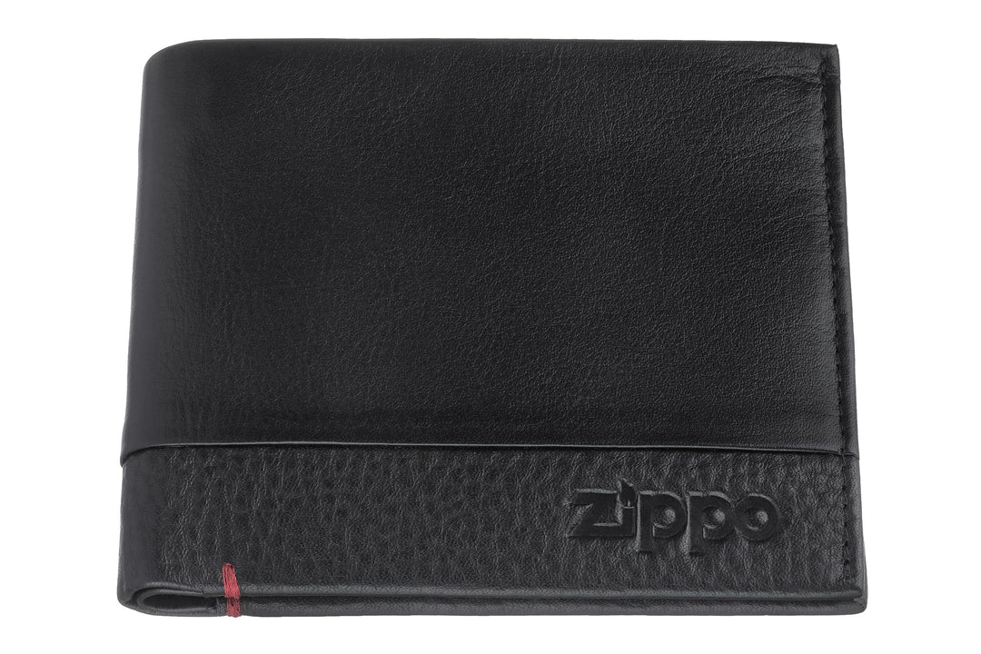 Zippo Herren Nappa Kreditkarten-Geldbörse Schwarz Geldbörse Schwarz (Schwarz)