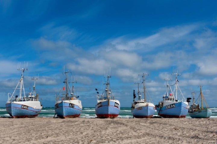 Premium Textil-Leinwand 45 x 30 cm Quer-Format Dänemarks Westküste, Leinwanddruck von Andreas Martin