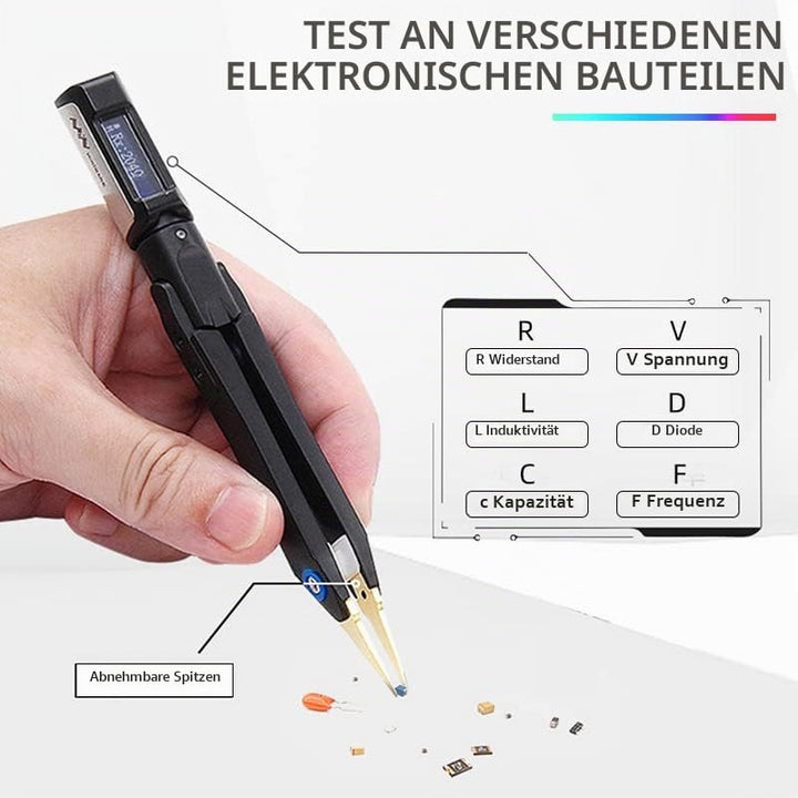 MINIWARE DT71 Digitale Pinzette LCR-Meter-Test für SMD/Widerstand/Kondensator/Induktor/Spannung/Freq