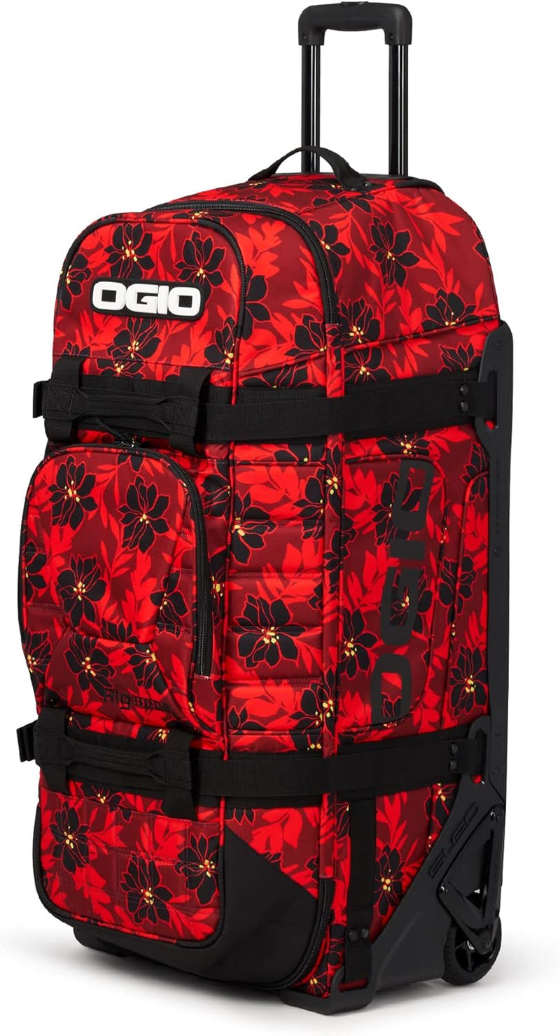 OGIO Rig 9800 Gear Bag Rote Blumenparty Rig 9800 Reisetasche mit Rollen, Rote Blumenparty Rig 9800 R