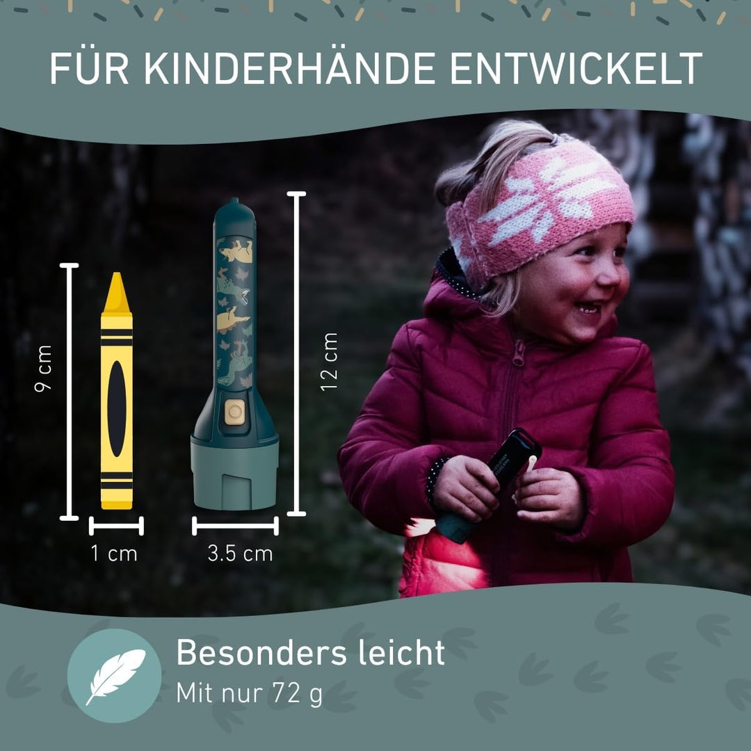 Ledlenser KIDBEAM4 Taschenlampe grün | energiesparende Batterie Led | 4 Farbmodi und Blinkfunktion |