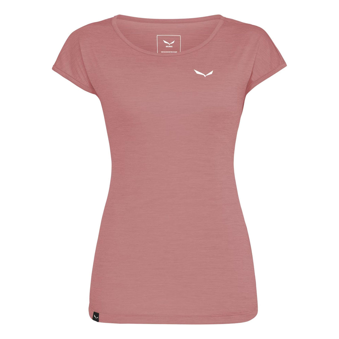 Salewa Damen Puez Melange Dry T-Shirt Funktionsshirt Outdoor-Shirt 3XL Desert Pink Melange, 3XL Dese