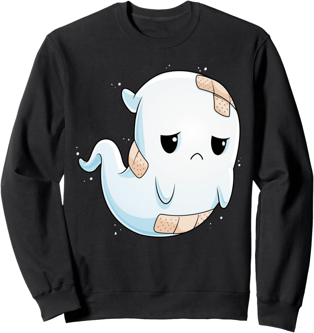 Trauriger Geist Halloween Kostüm Unglücklicher Geist Boo Boo Crew Sweatshirt
