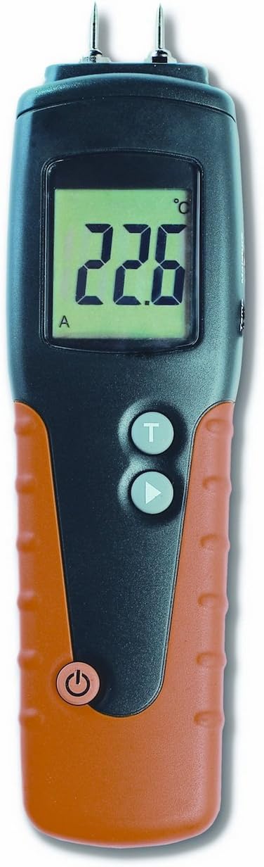 TFA Dostmann Humidcheck Pro Holzfeuchtemessgerät, für Brenn- und Bauholz, ca. 150 Holzsorten & Moxx