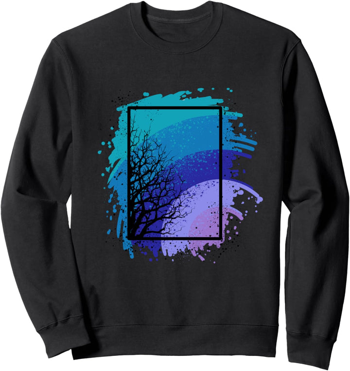 Baum des Lebens Farbe Splash Geschenk Sweatshirt