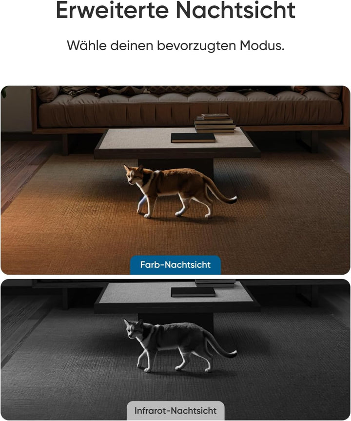 eufy Innenkamera E30, neueste Generation, 4K 8MP UHD Sicherheitskamera, 360° Abdeckung, 6× optischer